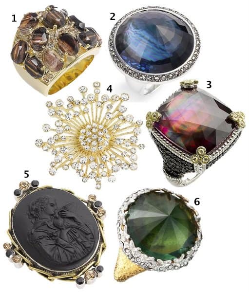 Recommended cocktail rings