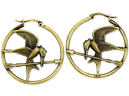 The Hunger Games Logo Hoop Earrings