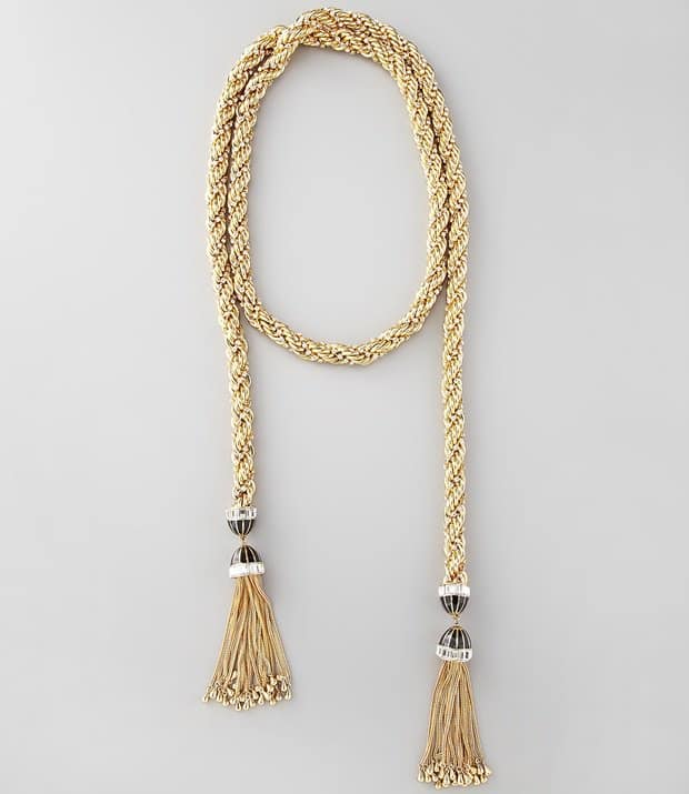 Rachel Zoe's Luxurious And Classic Tasseled Rope Necklace
