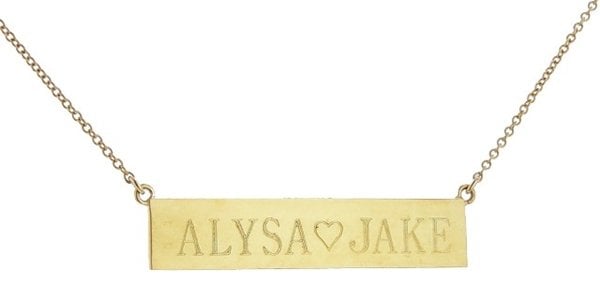 Jennifer Meyer Nameplate Necklace