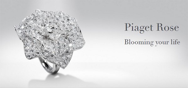 The Piaget Rose jewelry collection pays tribute to famous French jewelry designer Yves Piaget's passion for his favorite flower