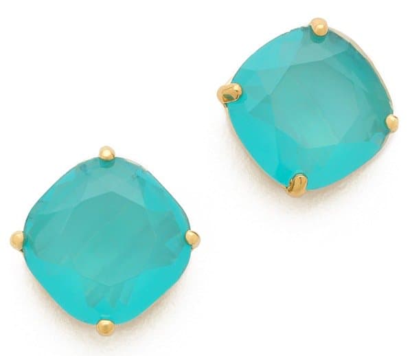 Kate Spade New York Small Square Stud Earrings in Turquoise