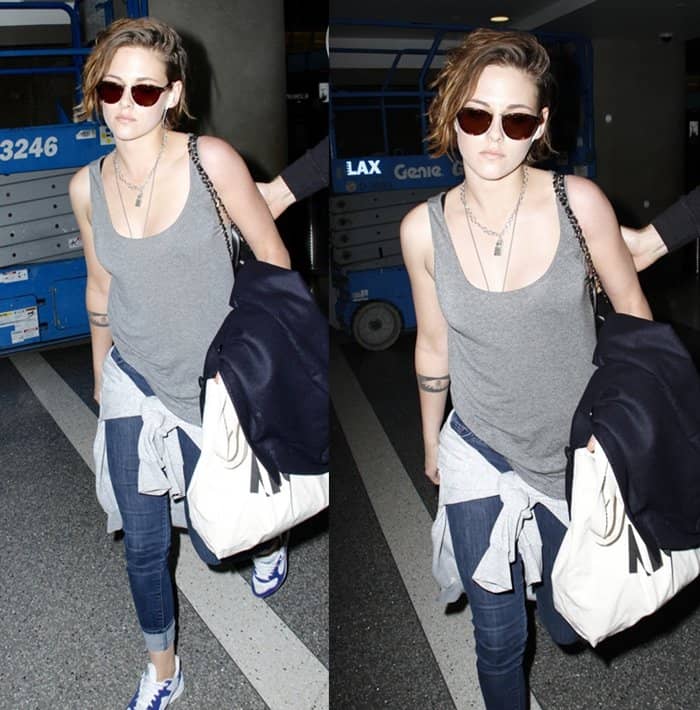 Kristen Stewart wears a "Punk Lock" necklace