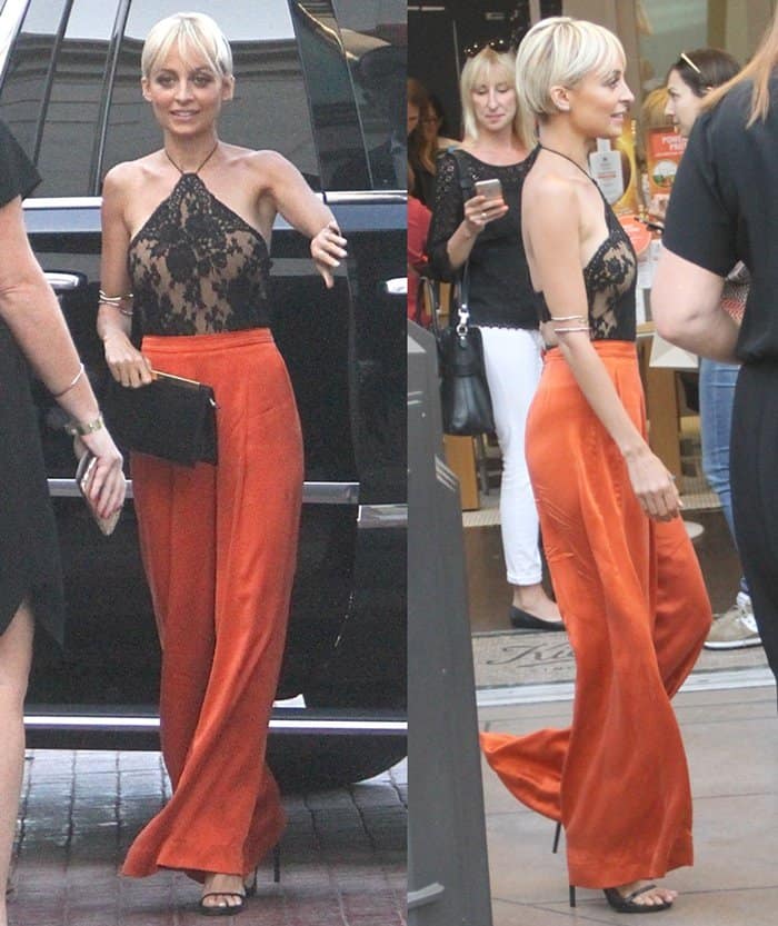 Nicole Richie arriving at her House of Harlow 1960 Pop-Up Shop launching at The Grove in Hollywood, Los Angeles, on July 7, 2015