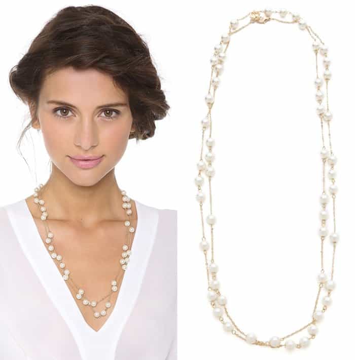 Juliet & Company Imitation Pearl Wrap Necklace