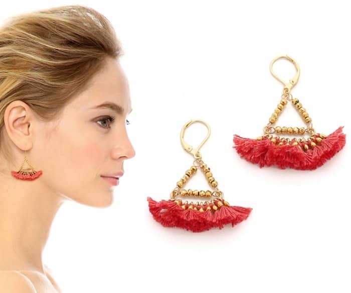 Shashi Lilu Earrings in Red