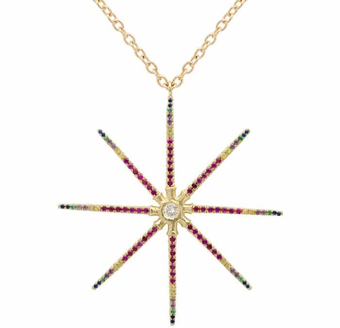 Elisabeth Bell Jewelry YG Rainbow Necklace
