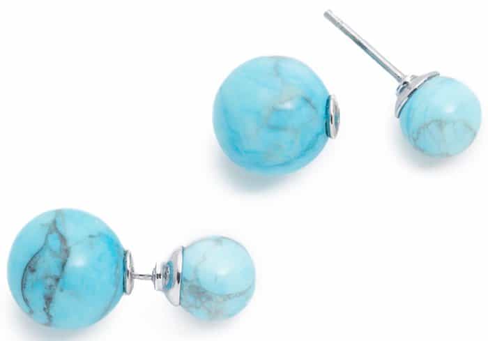 Amber Sceats Ellipse Turquoise Stud Earrings