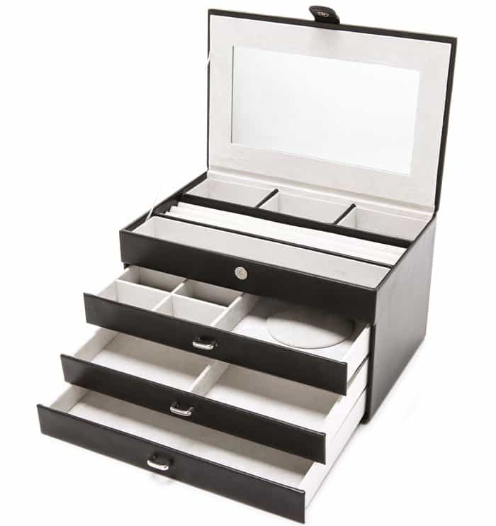 Gift Boutique 4 Level Leather Jewelry Box