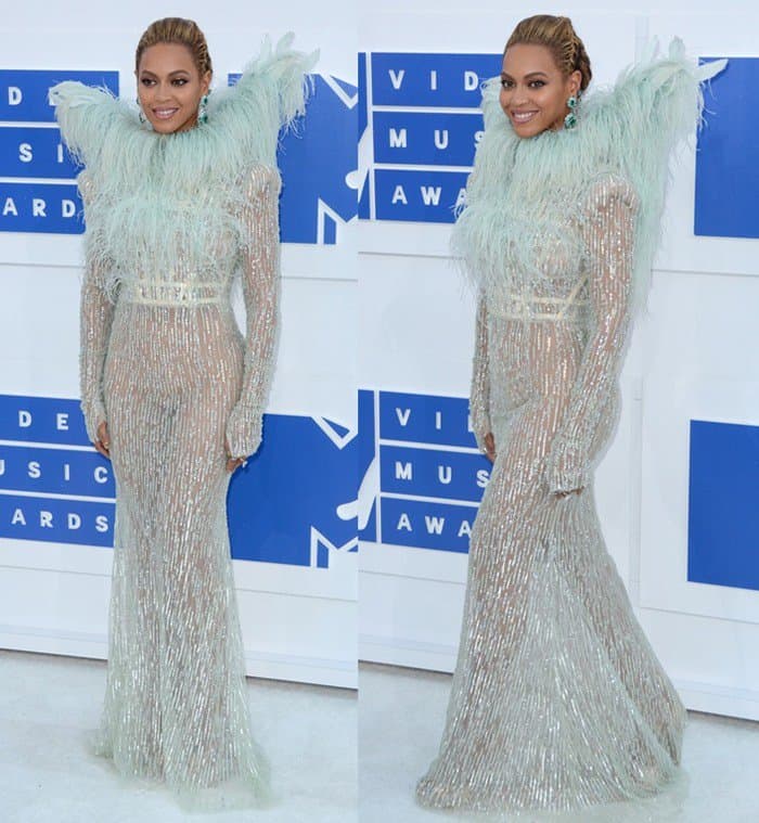 Queen Bey wore a dress from Italian couturier Francesco Scognamiglio