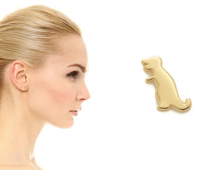 Ariel Gordon Jewelry The Menagerie T-Rex Stud Earring