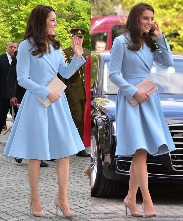 Duchess of Cambridge Kate Middleton visits Luxembourg Celebration of the 150th anniversary of the Treaty of London.